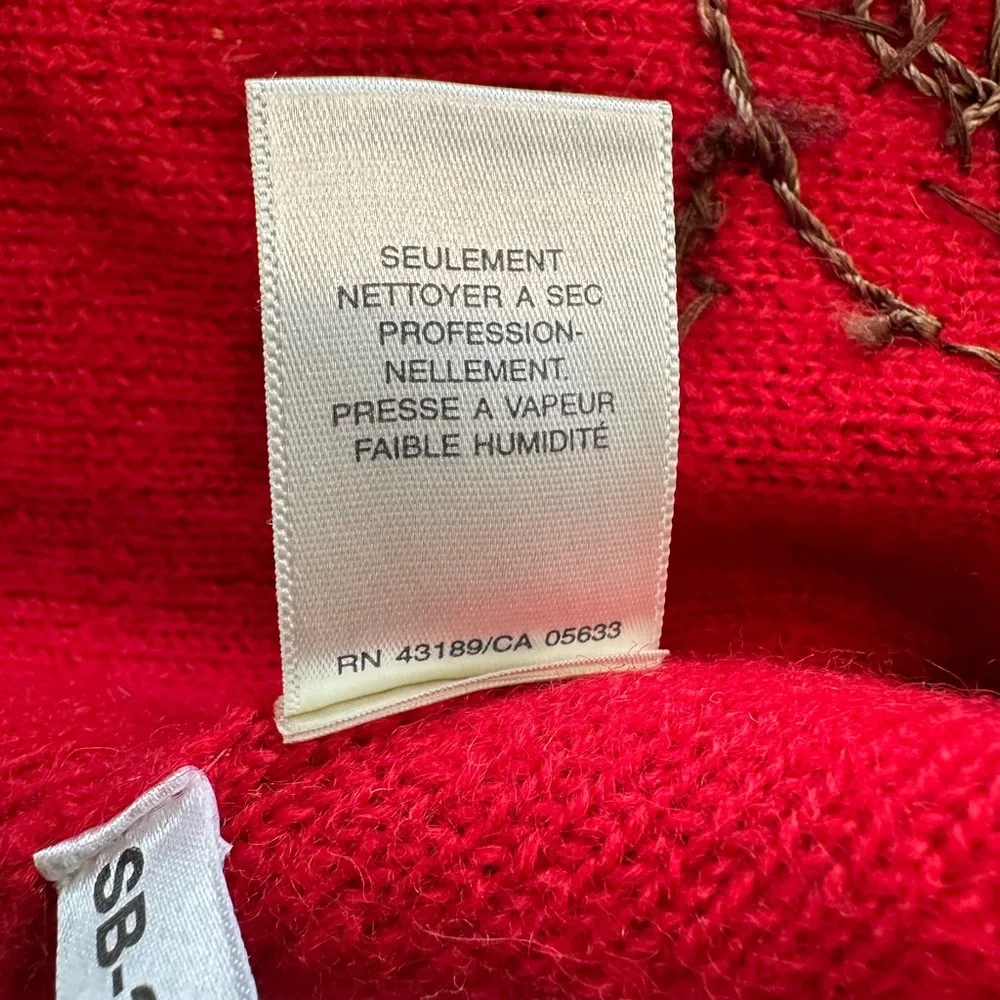 ✨VTG✨SUSAN BRISTOL Beautiful Vintage
Red Wool Embellished Size Small BUTTON UP - Picture 8 of 11